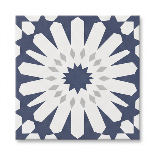 Decora Klebefliesen Marineblau-Weiß – Produktbild