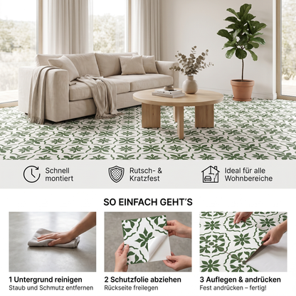 Decora Klebefliesen Salbeigrün-Weiß – Vorteile