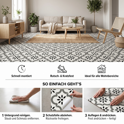 Decora Klebefliesen Schwarz-Weiß – Vorteile