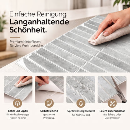 HIMARE Klebefliesen Sanftes Schiefergrau – Eigenschaften