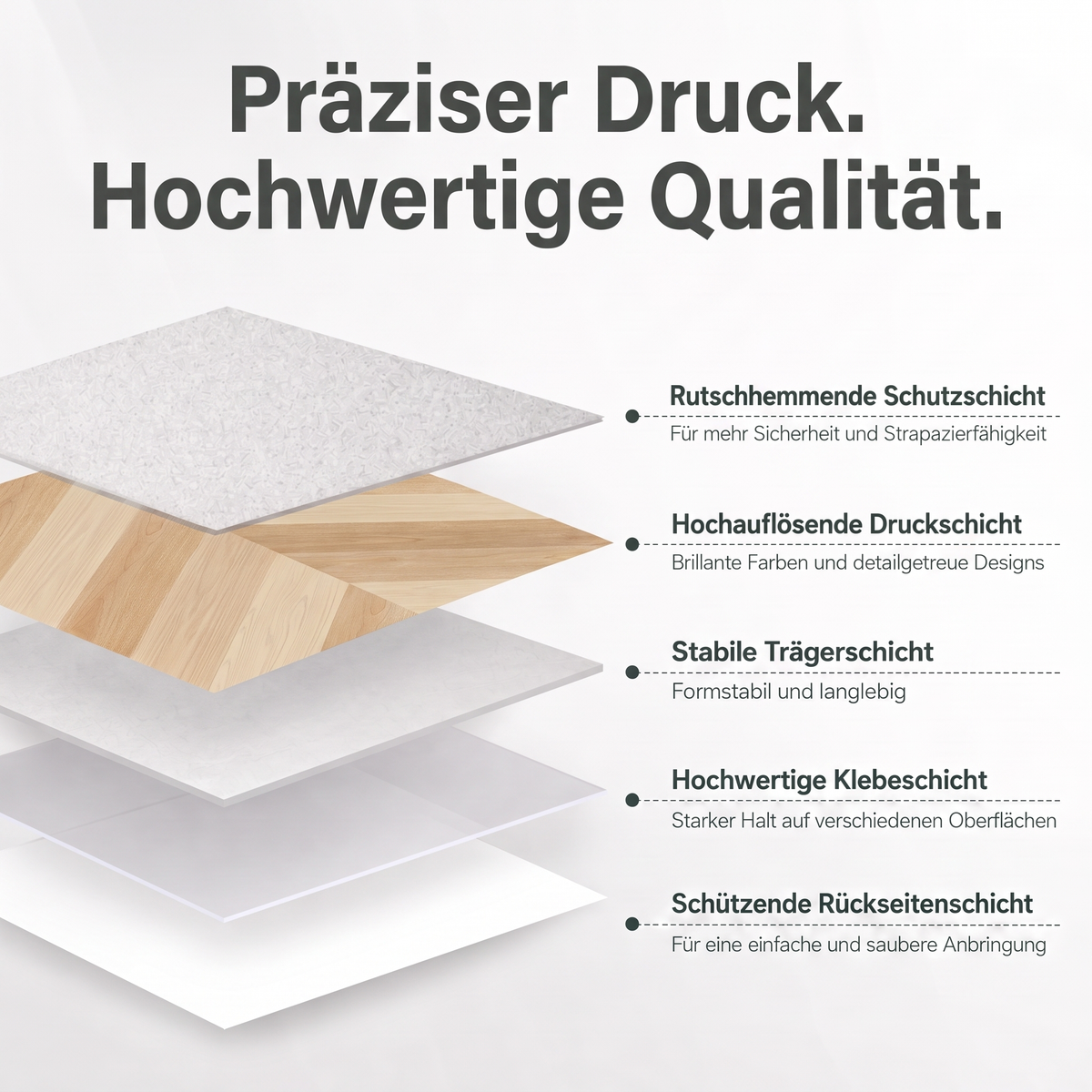 OAKLINE Klebefliesen Naturholz-Honig – Montage