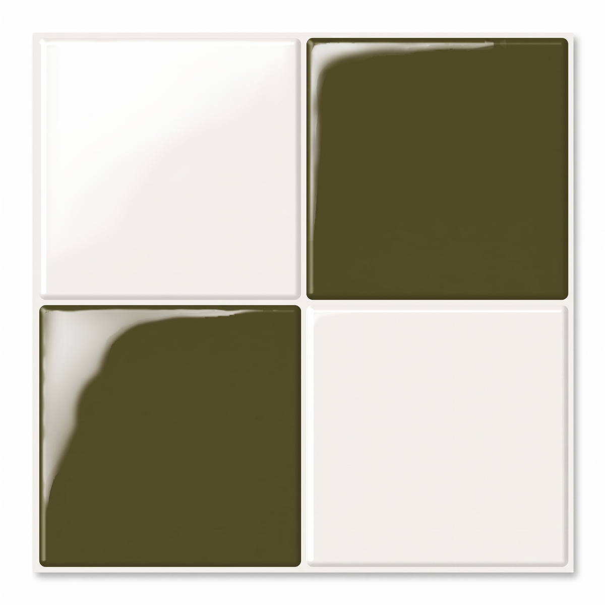 Prism Klebefliesen Oliv-Creme – Produktbild