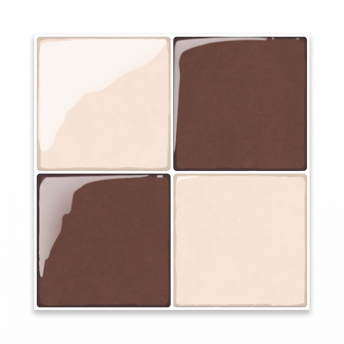 Prism Klebefliesen Terrakotta-Creme – Produktbild