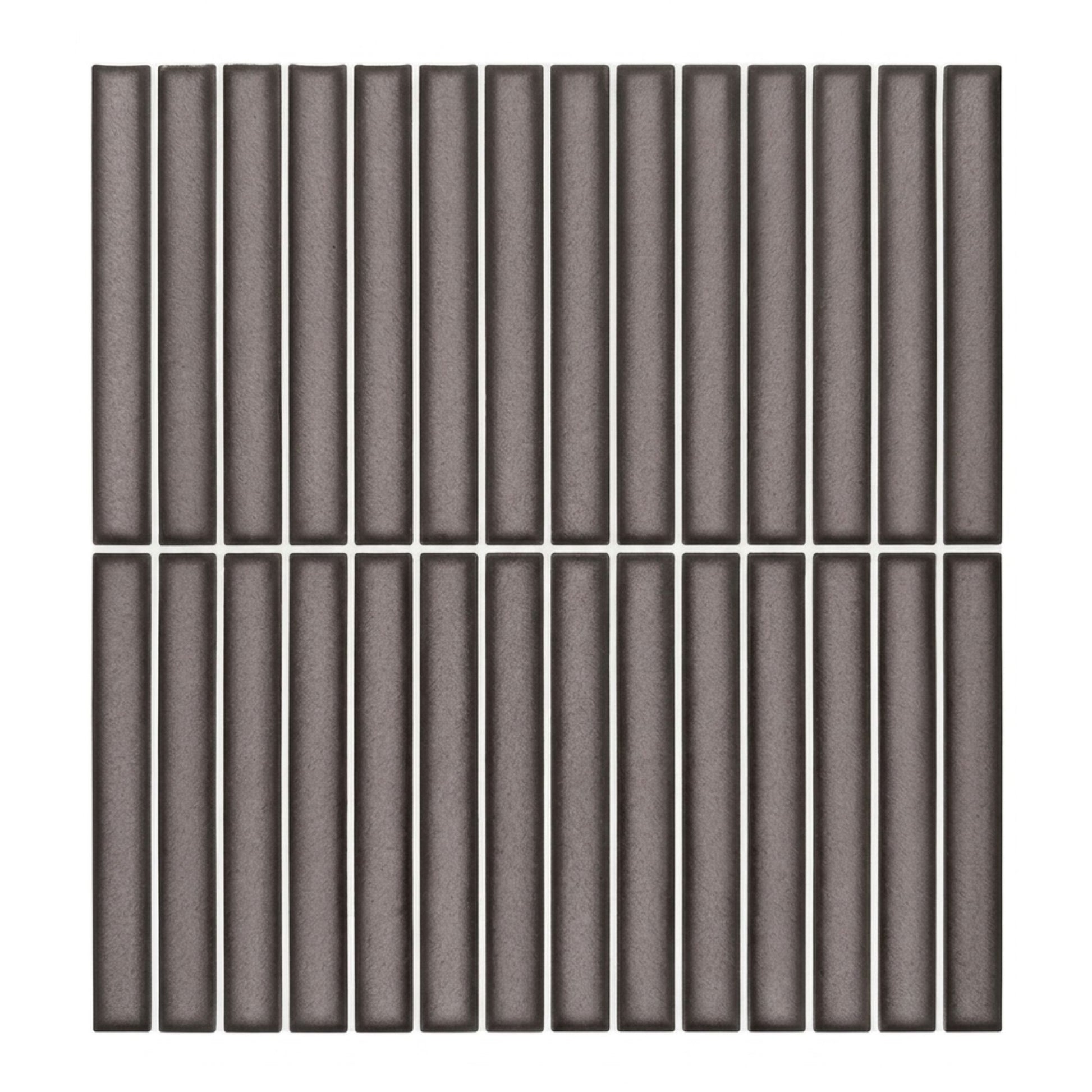 rinovim LINEA Klebefliesen Dunkelgrau – dunkles Grau mit Streifenmuster, selbstklebend, ohne Bohren & ohne Handwerker verlegbar