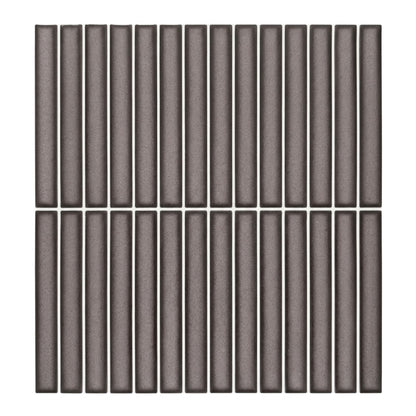 rinovim LINEA Klebefliesen Dunkelgrau – dunkles Grau mit Streifenmuster, selbstklebend, ohne Bohren & ohne Handwerker verlegbar