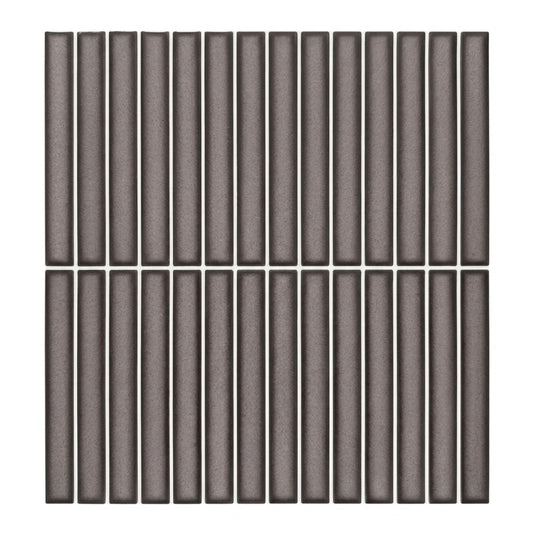 rinovim LINEA Klebefliesen Dunkelgrau – dunkles Grau mit Streifenmuster, selbstklebend, ohne Bohren & ohne Handwerker verlegbar
