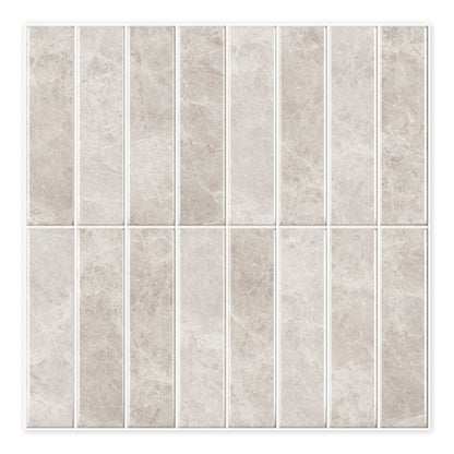 rinovim HIMARE Klebefliesen Perl-Beige – zartes Beige mit Perlglanz, selbstklebend, ohne Bohren & ohne Handwerker verlegbar