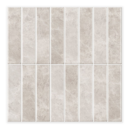 rinovim HIMARE Klebefliesen Perl-Beige – zartes Beige mit Perlglanz, selbstklebend, ohne Bohren & ohne Handwerker verlegbar