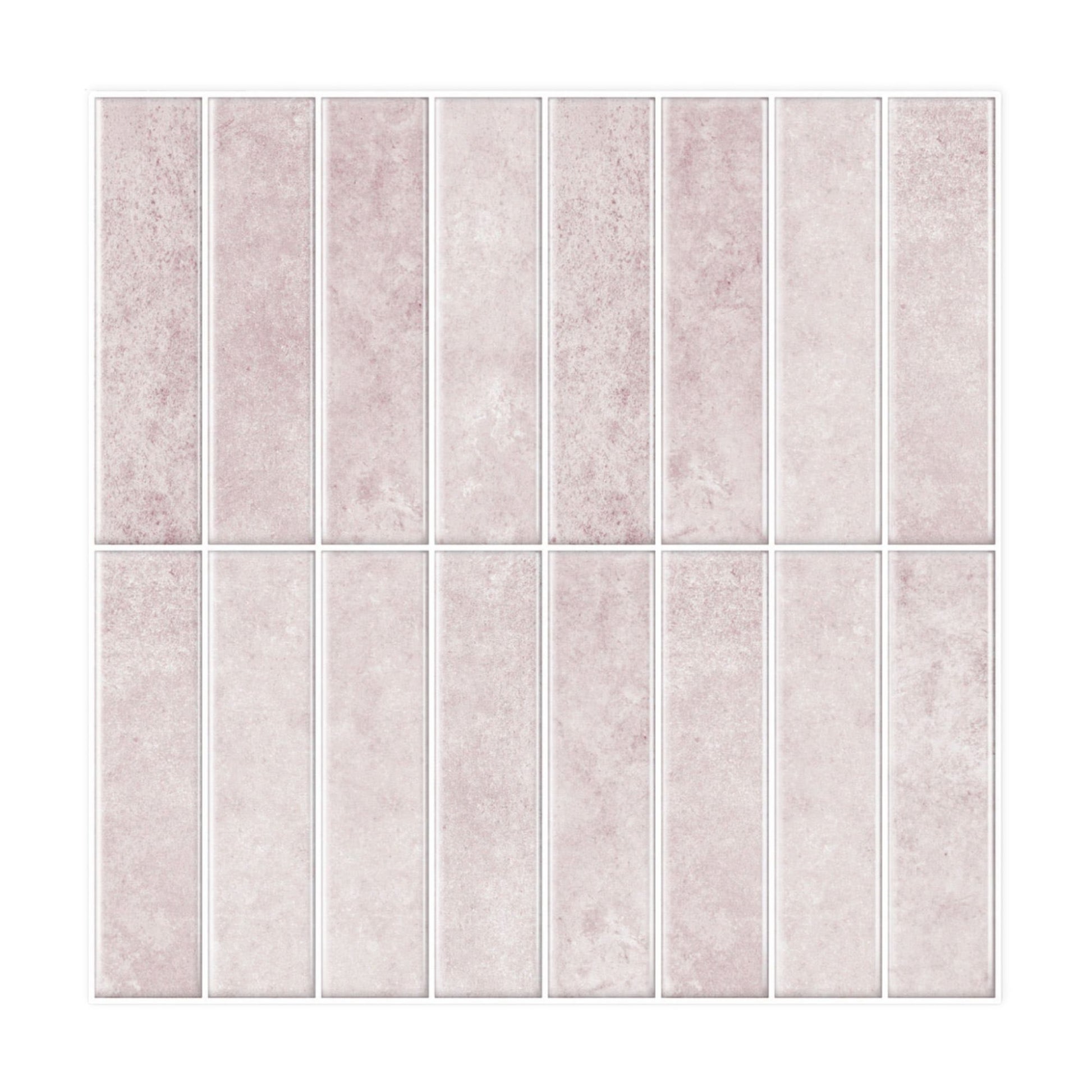 rinovim HIMARE Klebefliesen Sand-Rosé – warmes Rosa-Beige, selbstklebend, ohne Bohren & ohne Handwerker verlegbar