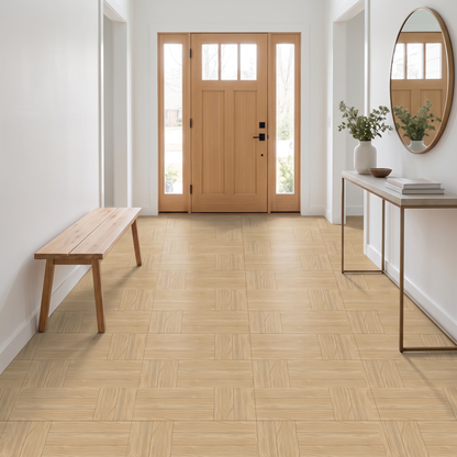 SIENA Klebefliesen Naturholz im Flur