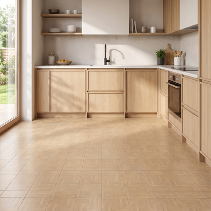 SIENA Klebefliesen Naturholz in der Küche